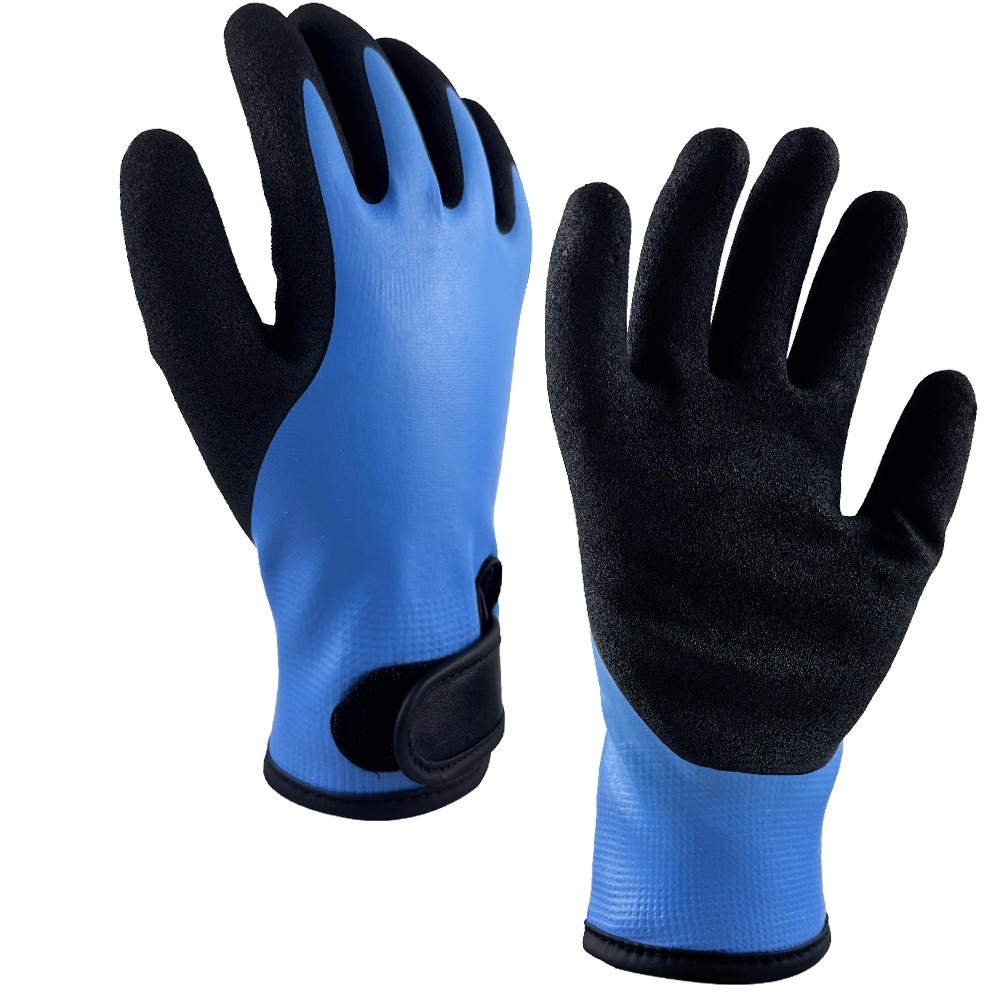 15 Gauge Dual layer Latex coating Waterproof Work Gloves/ 80101