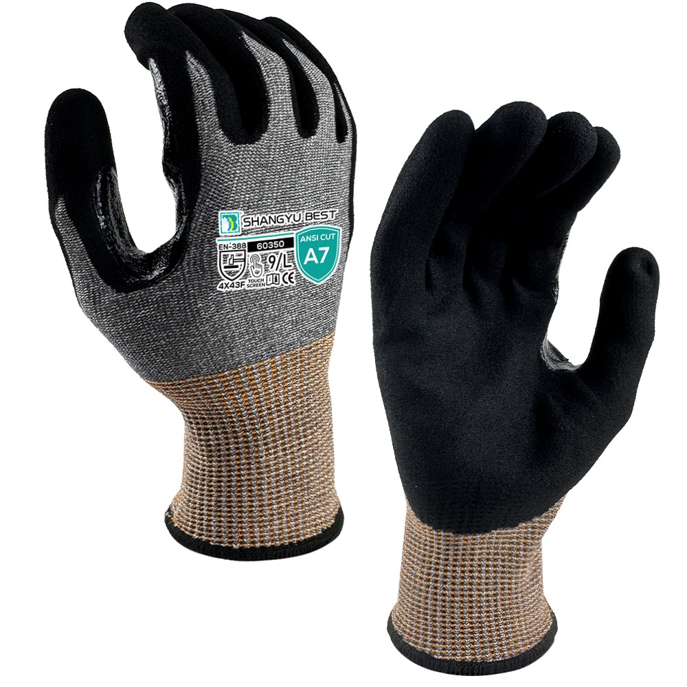 13 Gauge Nitrile Dipped  A7 Cut Resistant Glove /60350