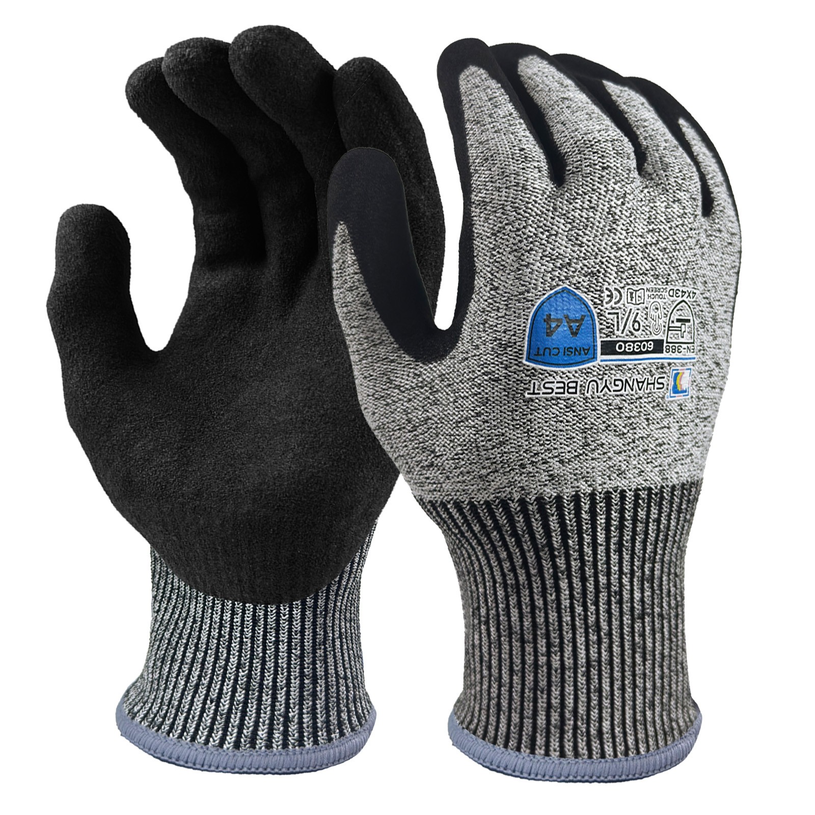 13G Sandy Nitrile Coated Cut Resisrace Glove/60380