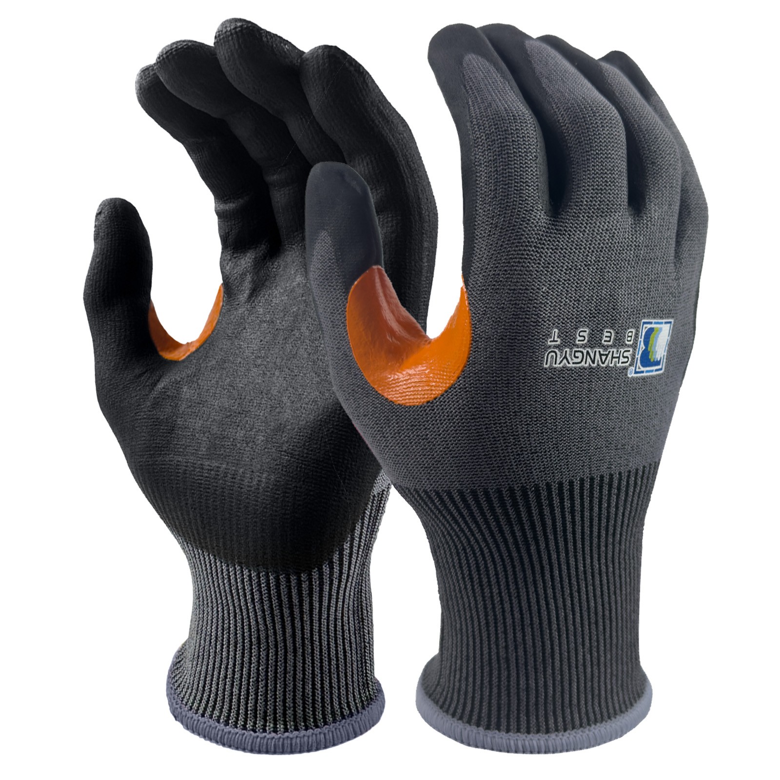 18G Foam Nitrile Coated Reinforced Thumb Crotch A7 Cut Resistance Glove/60872