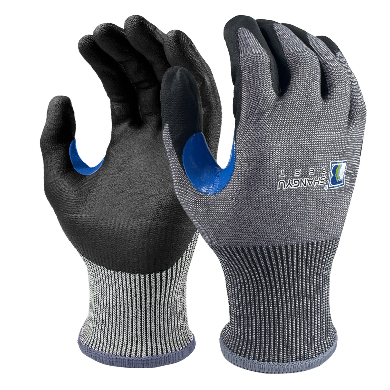 18G Foam Nitrile Coated Reinforced Thumb Crotch A6 Cut Resistance Glove/60862