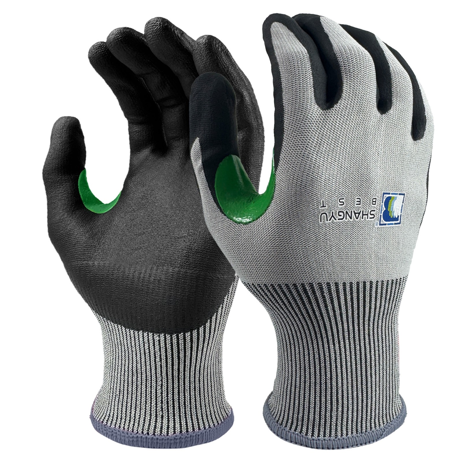 18G Foam Nitrile Coated Reinforced Thumb Crotch A4 Cut Resistance Glove/60842