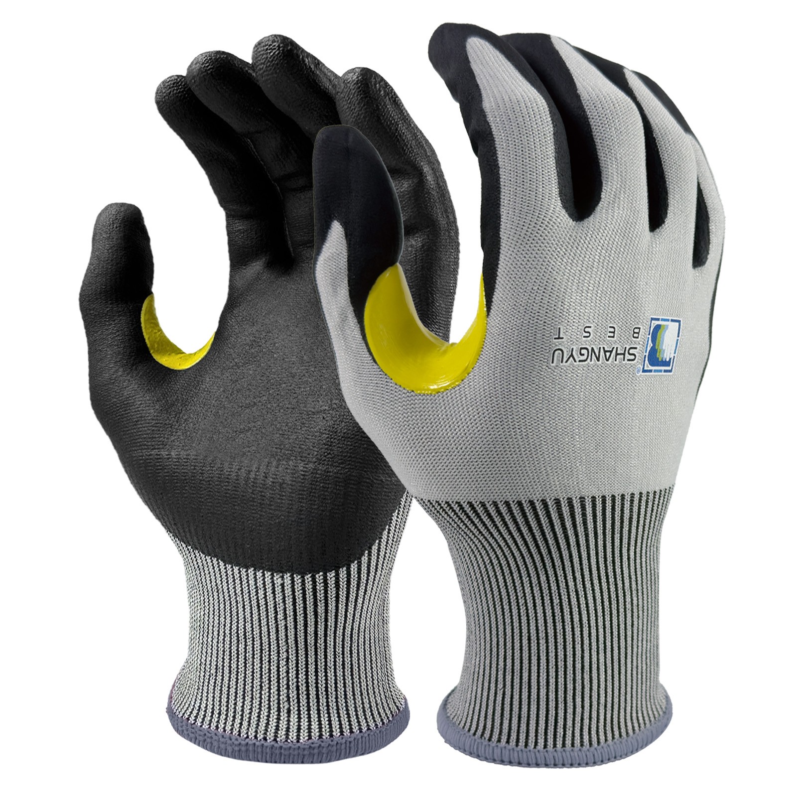 18G Foam Nitrile Coated Reinforced Thumb Crotch A3 Cut Resistance Glove/60832